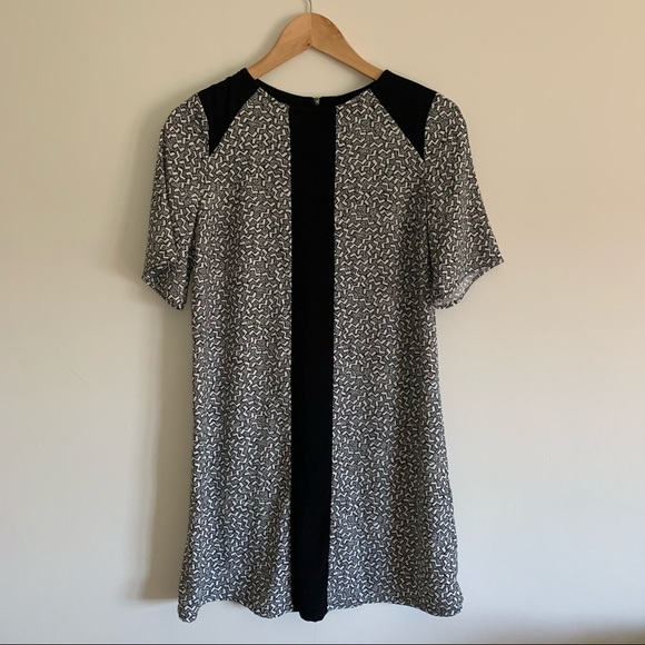 River Island Black and White Pattern Shift Dress, UK6 - Picture 2 of 14
